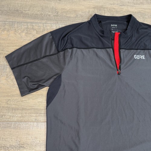 GORE Mens Short Sleeve 1/4 Zip Shirt Medium Athletic Slash Pocket High Quality C - Picture 13 of 24