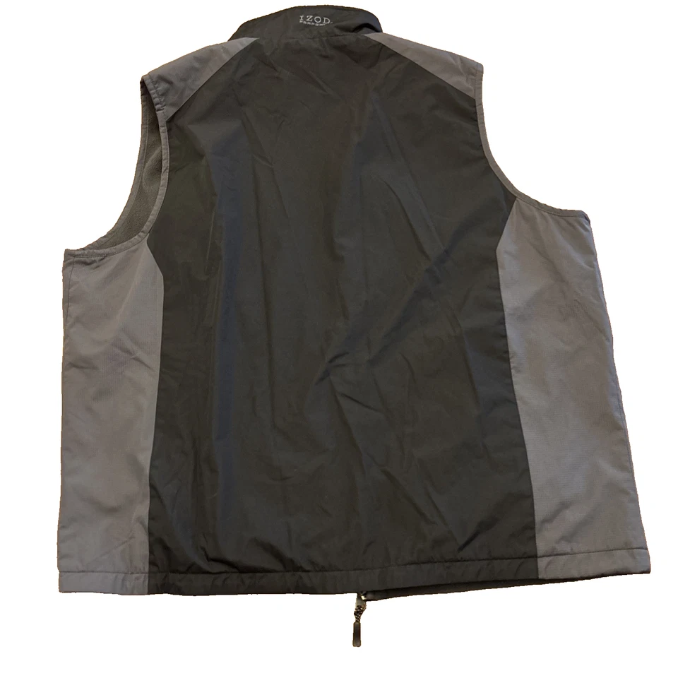 Izod PerformX Reversible Full Zip Vest Men’s Classic Black Gray Golf Xl - Image 2 of 4