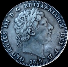 GEORGE III SILVER CROWN IN Near Mint Condition 1819