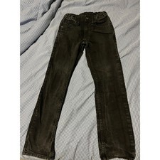 Cody James Kids Black Wash Jeans Elastic Waist Distressed Denim Pants Size 10