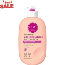 eos Shea Better Body Lotion for Dry Skin, Pink Champagne, 16 fl oz