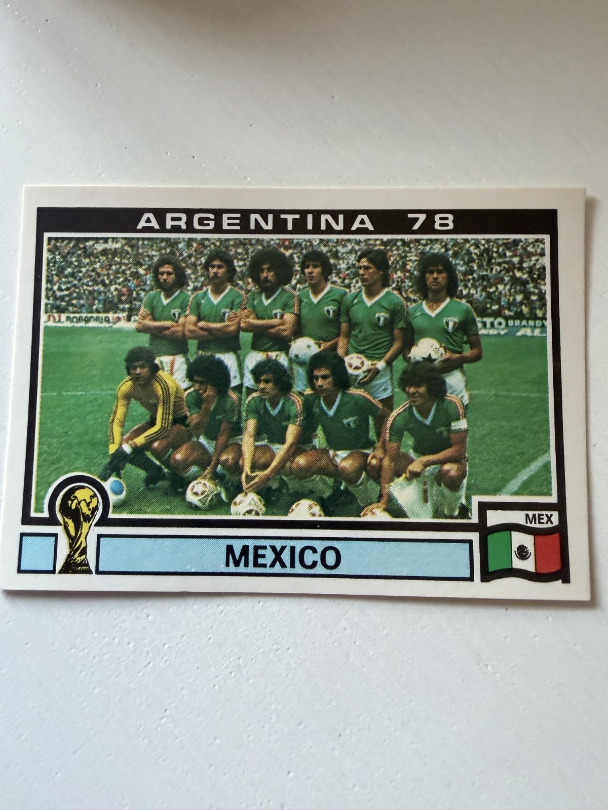 ALBUM FIGURINE PANINI WC ARGENTINA 78 #170 team Mexico COME DA FOTO