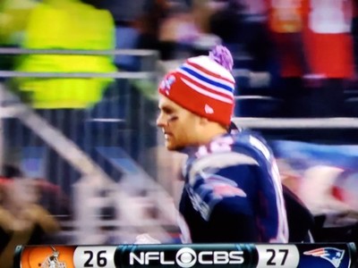 NEW ERA New England Patriots NFL Football Pom Pom Winter Beanie Hat Tom Brady New England Patriots New Era knit pom hat 2014 AUTHENTIC Tom  main image 3