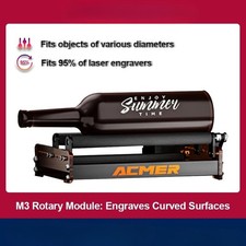 Rotary Roller for Laser Engraver Y-axis Roller 360 6-164mm Engraving Diameter