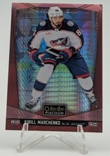 2024-25 O-Pee-Chee Platinum Kirill Marchenko Red Prism 125/199 #149 Blue Jackets