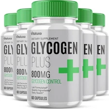 (5 Pack) Glycogen Plus Capsules, GlycogenPlus Supports Health (300 Capsules)
