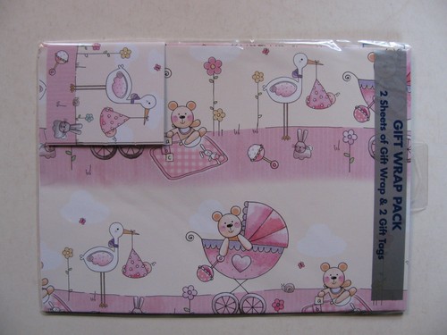 Giftwrap 2 Gift Wrap & 2 Tags Sheets Birthday Occasion Style Boy Girl Man Woman - Picture 31 of 78
