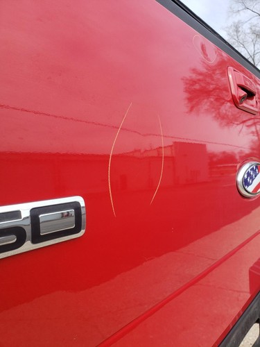 08 FORD F150 PICKUP Tailgate Red E4 Styleside w/Camera w/Top Pad w/Spray Liner - Picture 3 of 13