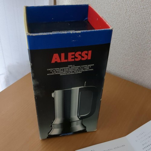 ALESSI Espressokocher 9090 unbenutzt Edelstahl Designed by Sapper Top Zustand - Bild 10 von 10