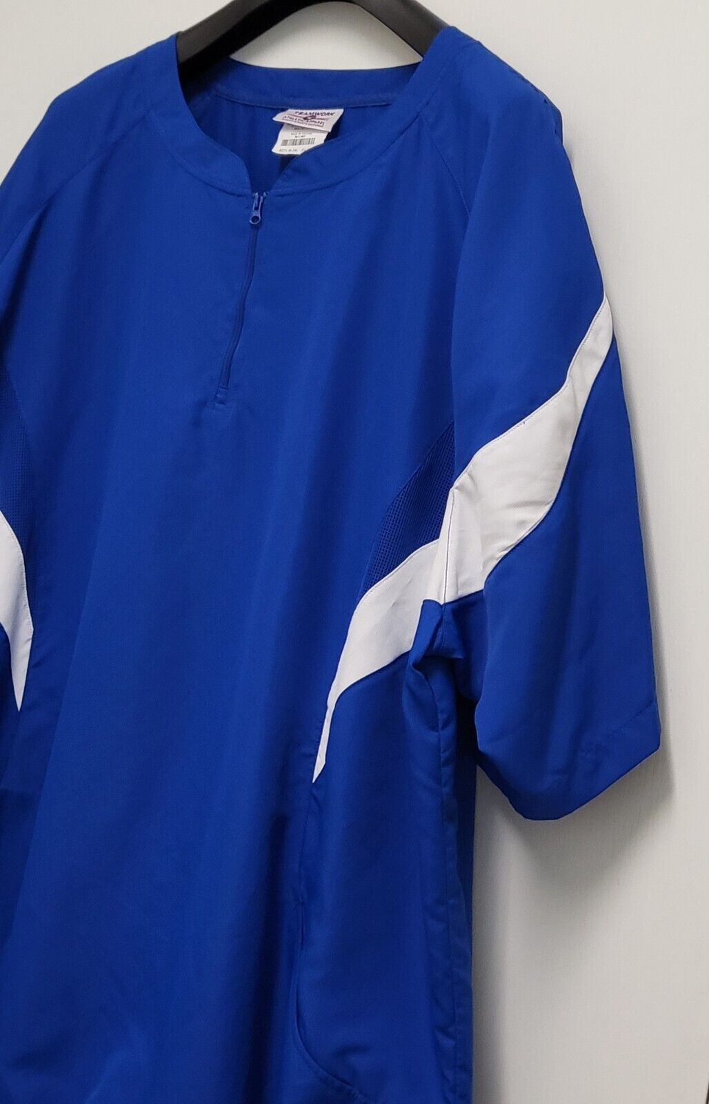 Teamwork Athletic Apparel Shirt Mens 3XL Uniform 1/4 Zip Adjustable Hem