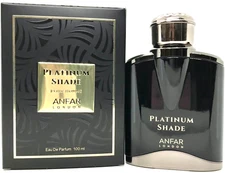 ANFAR LONDON PLATINUM SHADE POUR HOMME EAU DE PARFUM SPRAY MEN 3.4 Oz / 100 ml