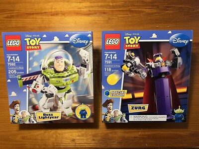 NEW LEGO TOY STORY 7591 7592 Construct-a-Buzz Construct-a-Zurg