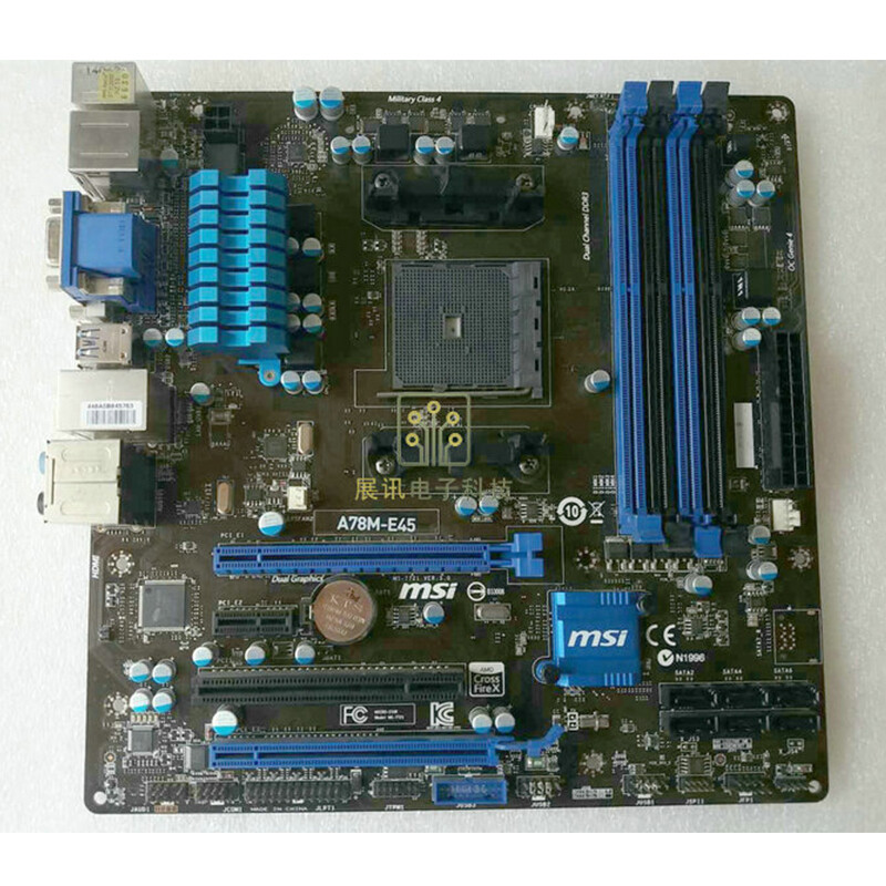 Gigabyte Amd A8 7600 Compatible Motherboard For MSI A78M-E45 FM2+/