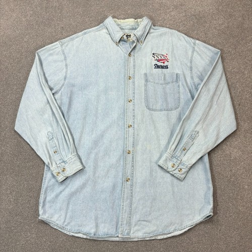Lee Jeanshemd Erwachsene Large blau Western Cowboy USA Rodeo 90er Retro Herren