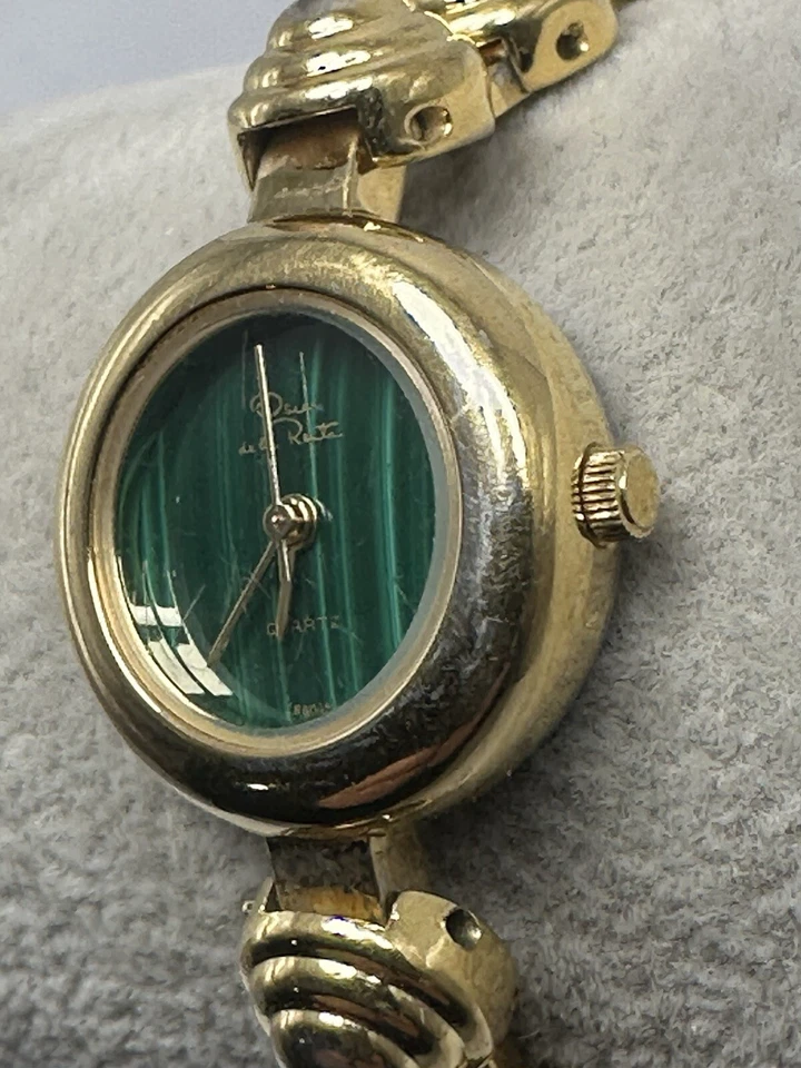 Oscar De La Renta 208-400 Ladies Watch New Battery 21MM 7.75" Gold Tone D85 - Image 2 of 4