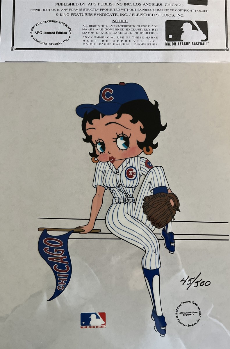 BETTY BOOP CHICAGO CUBS MVP RARE 1993 with COA NUMBERED MLB