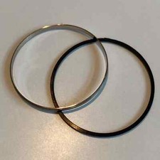 Seiko 6139-8050 inner trim ring + crystal gasket / Trim Ring und Glas Dichtung