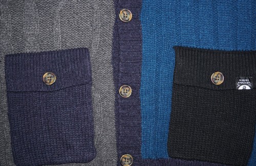 CARDIGAN DIESEL K-MIX MARINE/NOIR TAILLE L 100 % AUTHENTIQUE - Photo 5 sur 6