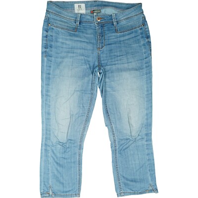 Street One W28 3/4 Hose blau Damen Stretch mid Rise Bermuda Capri Short Denim 36