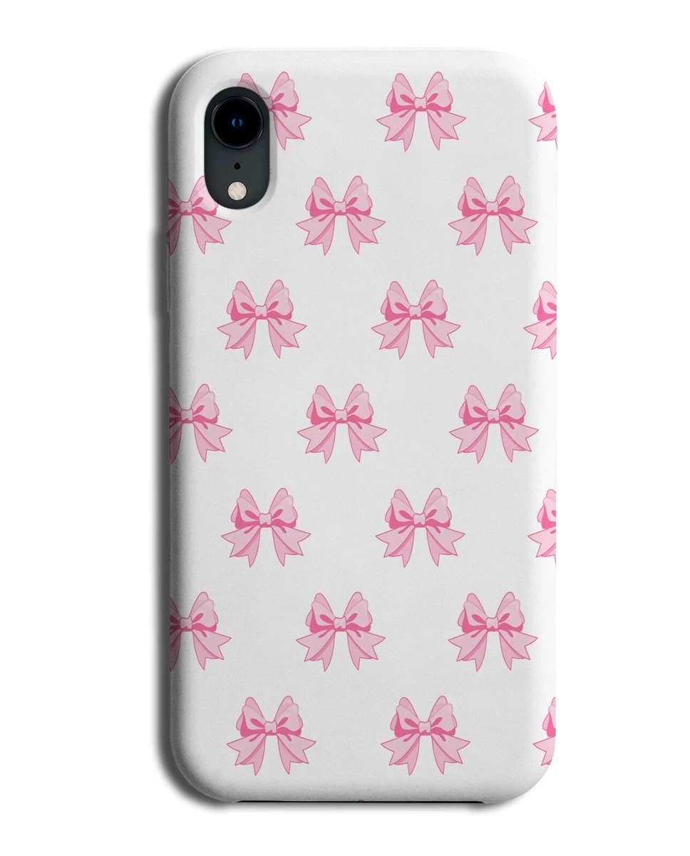 White and Pink Ballet Ribbon Pattern Design Phone Case Cover Bow