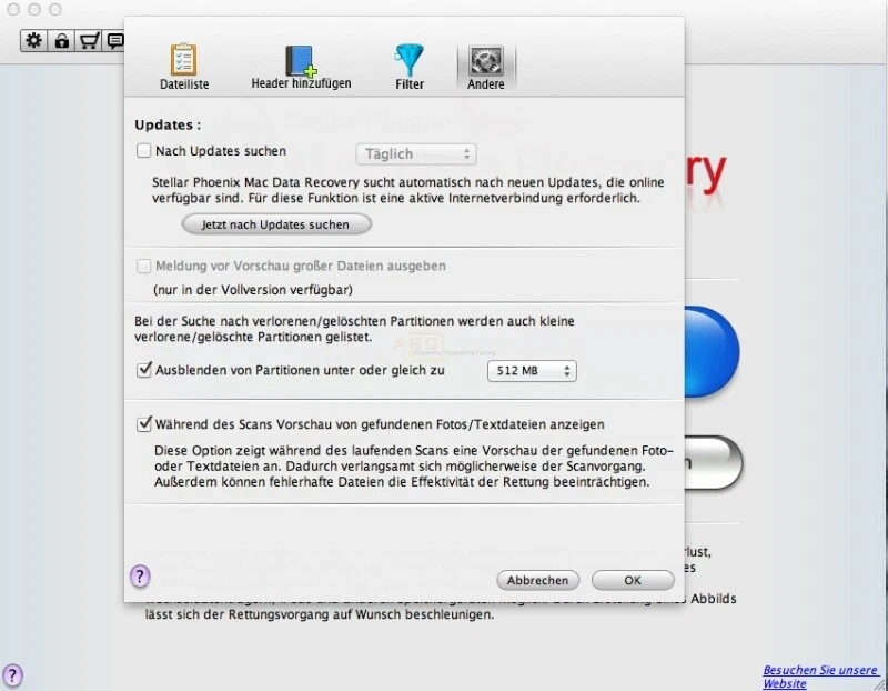 Stellar Phoenix Data Recovery 6 Mac Vollversion MiniBox [Avanquest] - Bild 3 von 4