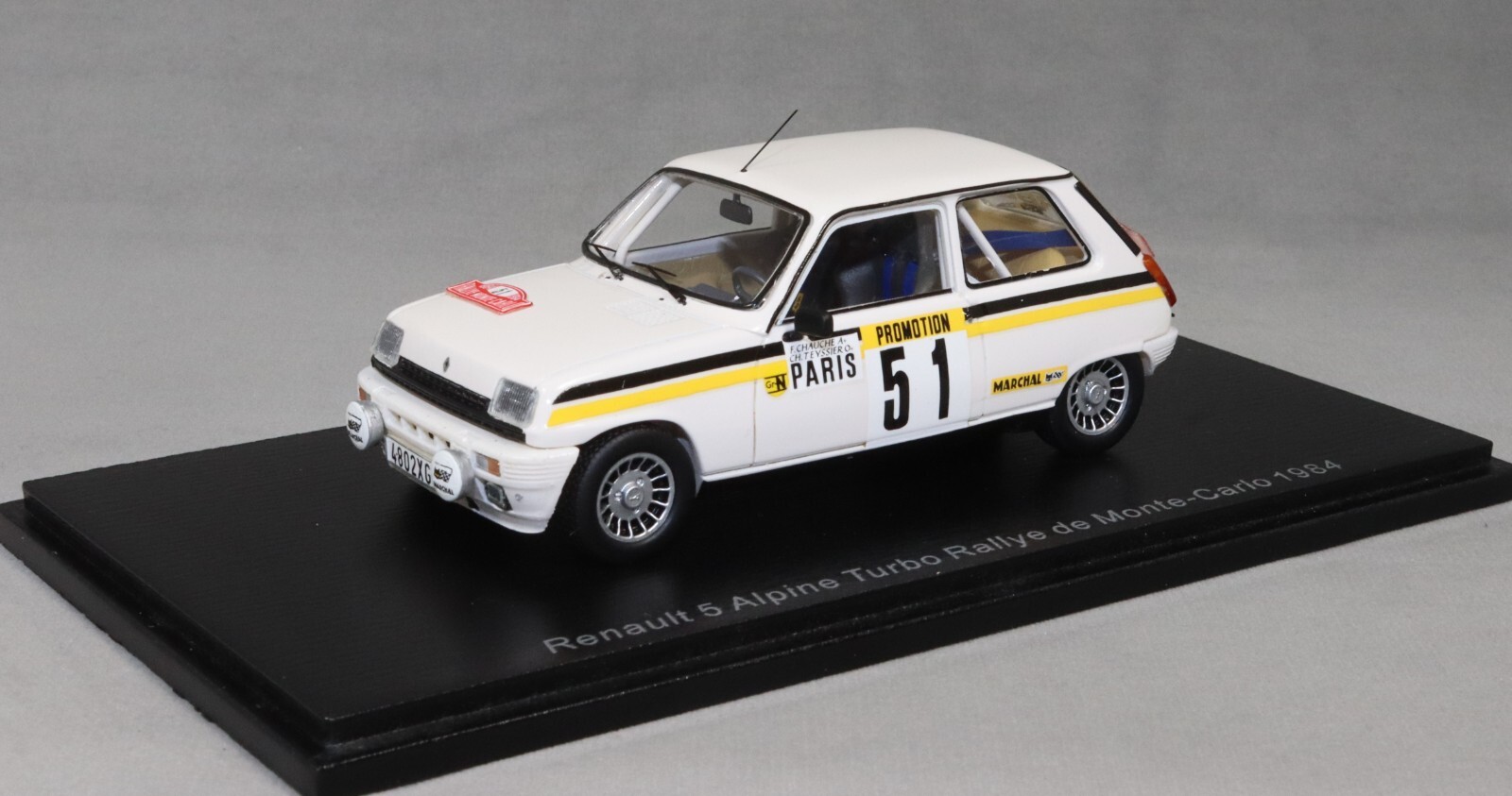Spark Renault 5 Alpine Turbo Monte Carlo Rally 1984 Francois Chauche S3868 1/43