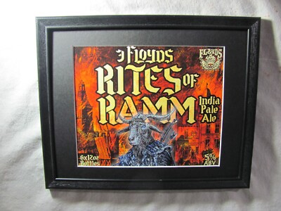 THREE FLOYDS RITES OF RAMM INDIA PALE ALE   BEER SIGN   #1424