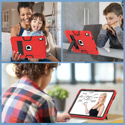For iPad 9th 8th 7th Gen 10.2 Shockproof Heavy Duty Hard Rubber Cover Stand Case - Picture 107 of 122