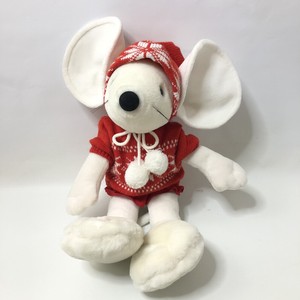 Vintage Commonwealth Musical Christmas Mouse Stuffed Plush Animal 16