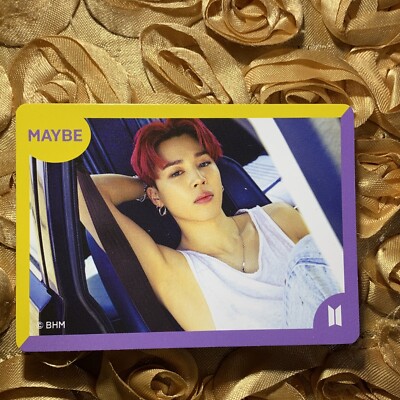 Jimin BTS GAME Edition Kpop K POP Boy Photo Card Maybe Red