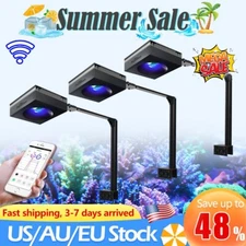 PopBloom RL90 WiFi Control LED Aquarium Light with Arm for 60in Reef Coral Tank