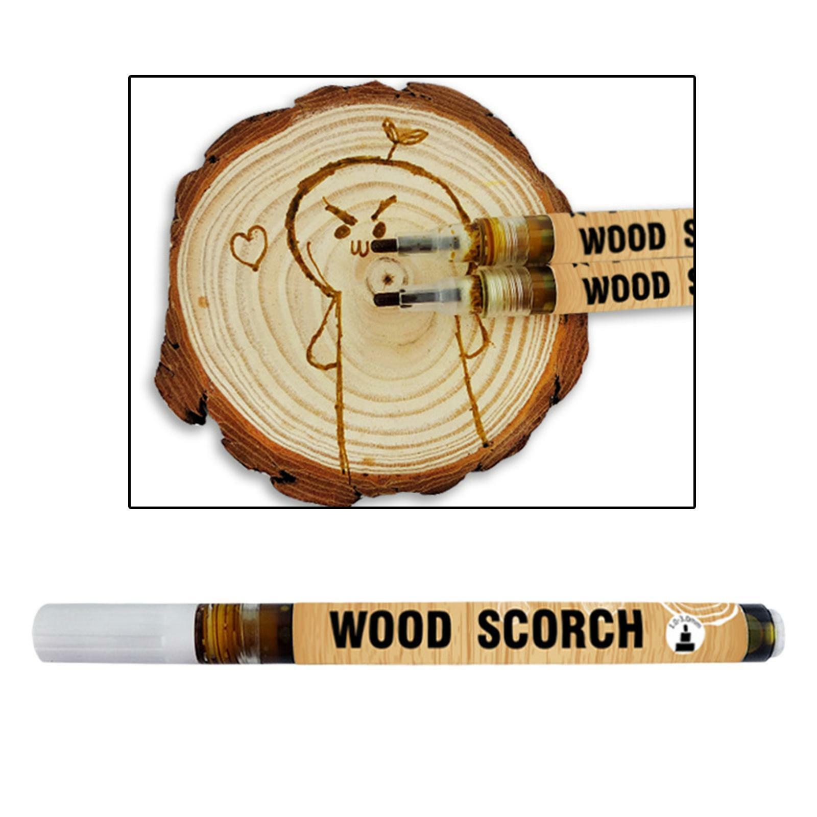 Scorch Marker Heat Sensitive Wood Burning Pen Round Tip Woodwork