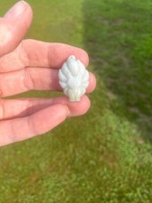 Certified Natural Burmese Handcrafted Jade Jadeite Pendant Necklace