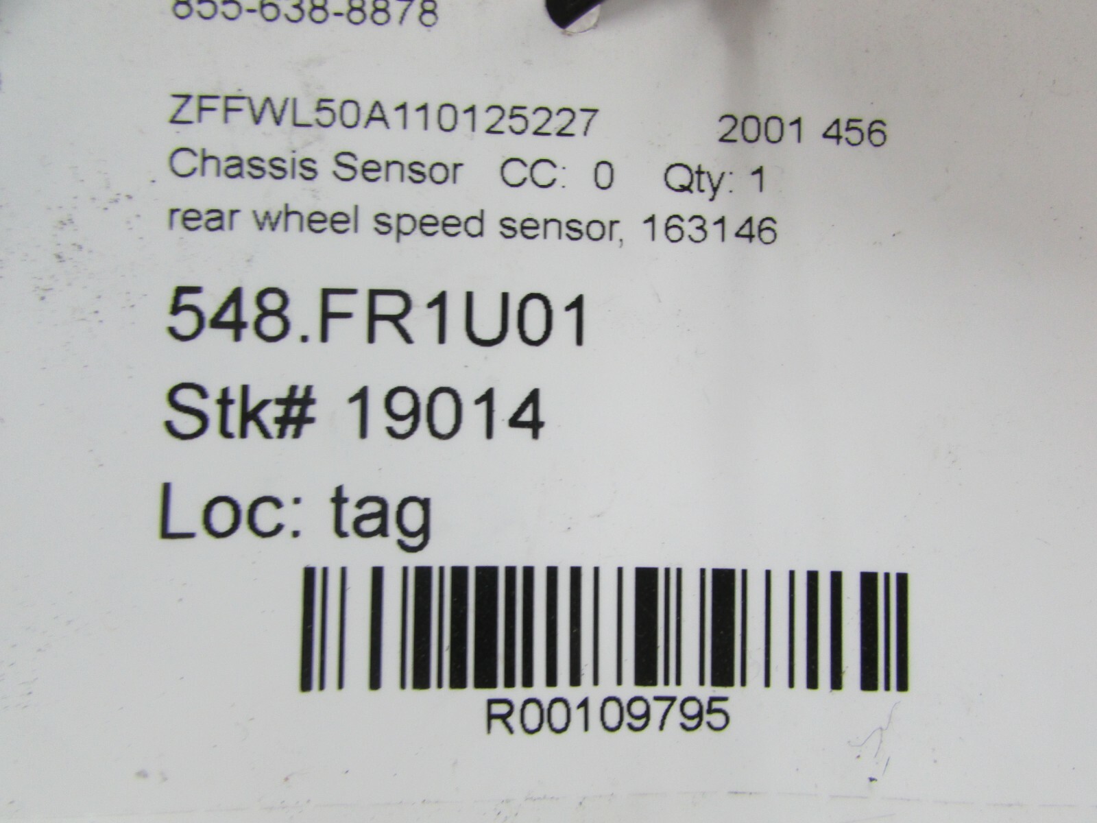 Ferrari 456, Rear Wheel Speed Sensor, Used, P/N 163146