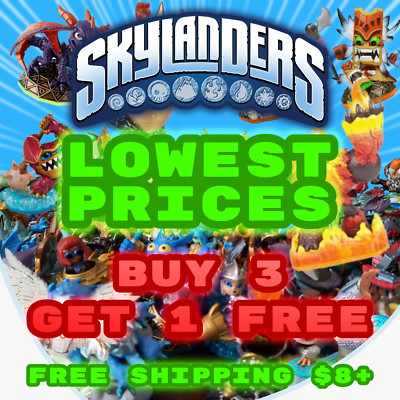 Skylanders Figures + Levels ALL GAMES  - VERY LOW PRICES -  FREE SHIPPING $8 Min