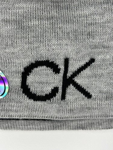 Gorro reversible Calvin Klein para hombre gris negro talla única nuevo con etiquetas - Imagen 7 de 7