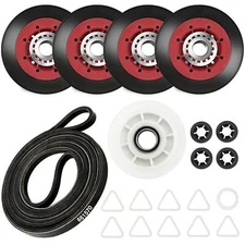 Dryer Maintenance Kit Replacement For Maytag, Whirlpool With Belt Rollers Pulley