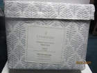 Everhome Printed Cotton Sateen Leaf Sheet Set Size Queen 400 Thread Count