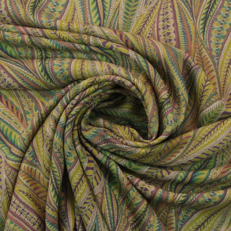 CLARENCE HOUSE CARINA PAISLEY 绿色花卉叶子独家面料 YARD 出品 54W — 第 4/4 张图片