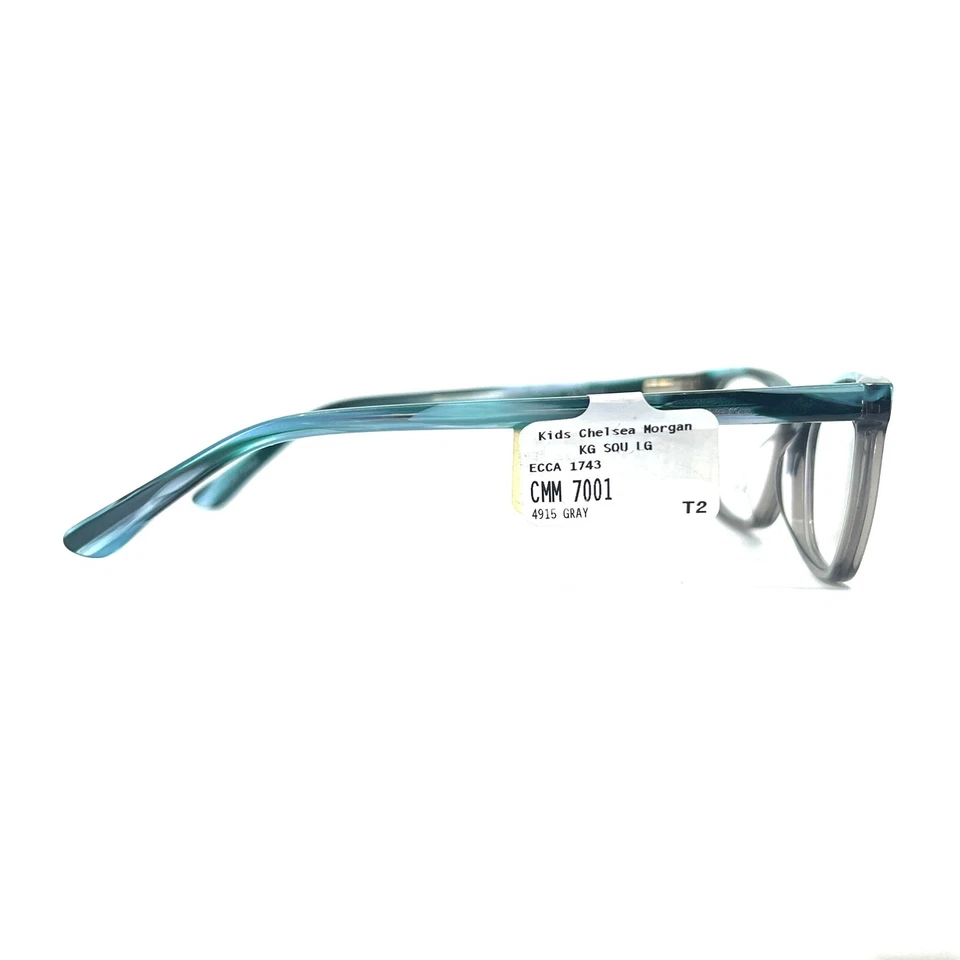 Monturas de gafas Chelsea Morgan CMM 7001 GR para niños gris azul ojo de gato 49-15 130 a1 Foto 3 de 4