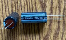 Nichicon UVR2A222MRD 2200Uf 100v Low Rail Capacitor
