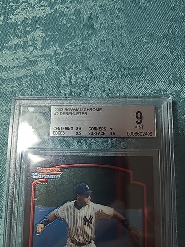 Beckett 9 Derek Jeter Chrome - Picture 3 of 5