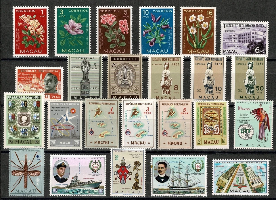 Китай Макао качественный лот с ранними марками как новые. 89 марок - Изображение 3 из 4