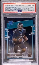 🔥📈 2020 Panini Chronicles Jalen Hurts Clearly Donruss Rated Rookie PSA 9 📈🔥