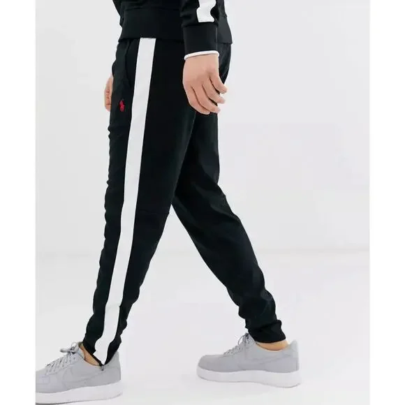 Polo Ralph Lauren taglia XXL nero rosso pony logo cotone felpa uomo prezzo al dettaglio consigliato $125