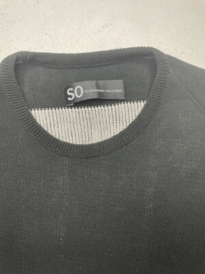トップス SO by alexander van slobbe minimal knit SO By Alexander Van Slobbe Women Black Relaxed Sweater Size S/M