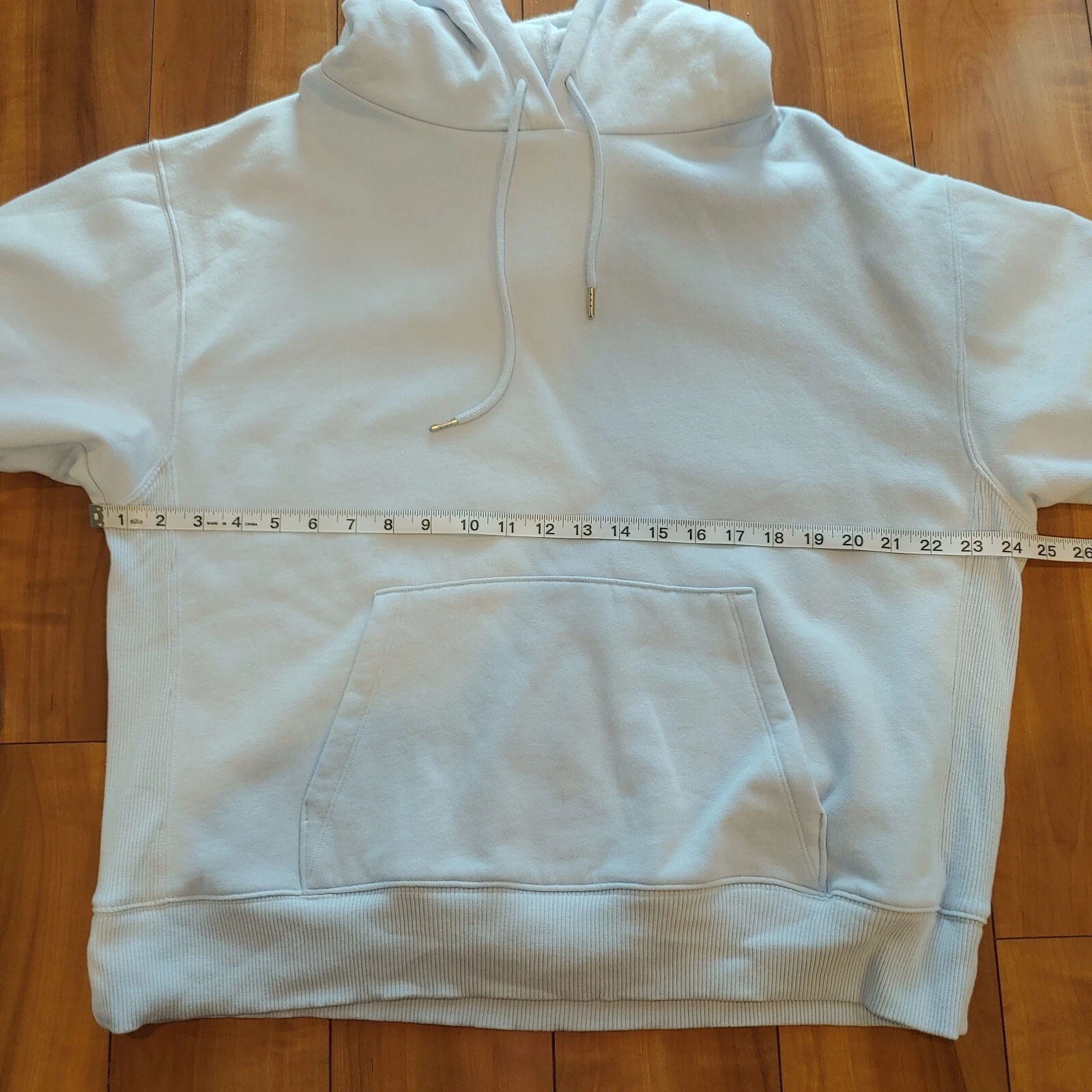 UNDERCOVER Felpa con cappuccio ROSA By Victoria Secret taglia L blu chiaro