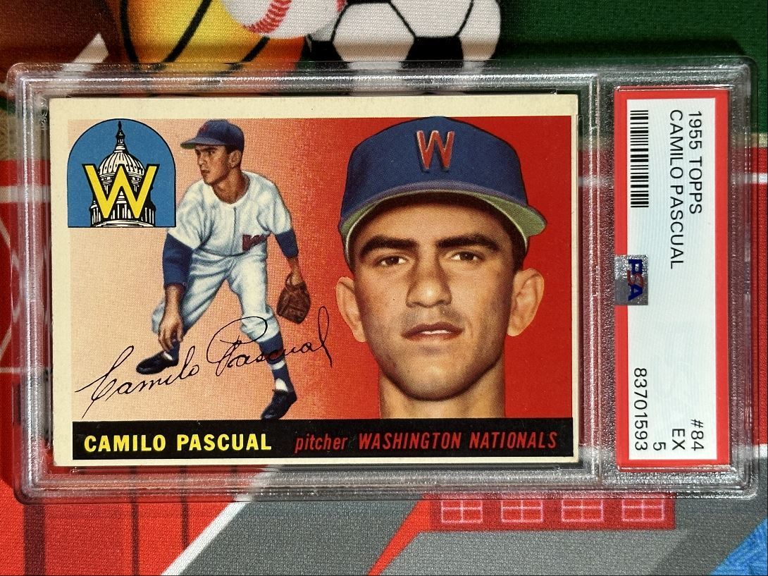1955 Topps Camilo Pascual RC PSA 5 Washington Senators #84