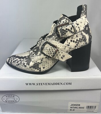 Steve Madden Joker Natural Snake Shoes Size 5 | eBay