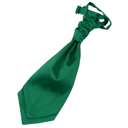 Boys Plain Satin Solid Casual Formal Wedding Page Boy Pre-Tied Cravat - Picture 24 of 65